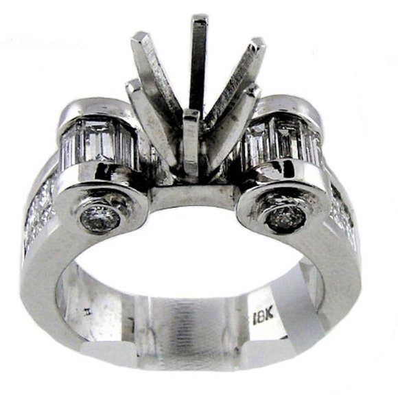 Invisible Set Princess Cut Round Bezel Set RB Cut